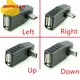 USB Female to Mini USB Male 90 Degree Down right Angle Left Angle UP OTG Adapter for Car AUX Tablet