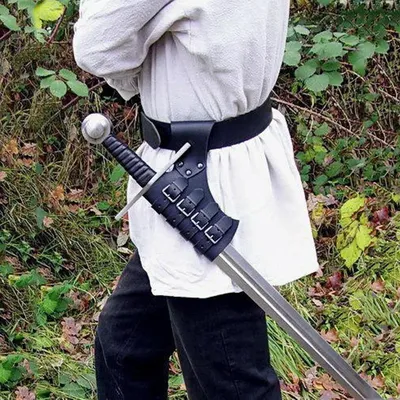 Mittelalterlichen Männer Ritter Schwert Halter Mantel Viking Cosplay Vintage Schnalle Scheide Image