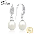 JewelryPalace 7-9mm Freshwater Pearl 925 Sterling Silver Dangle Drop Earrings for Women Fashion