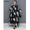 Xitao lose Druck Kleid Mode Temperament elegante Göttin Fan Frauen Herbst Neuankömmling V-Ausschnitt erscheinen dünnes Kleid hqq1452