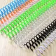 20PCS 30-hole Notebook Binding Spiral Ring Book Plastic Single Wire Ring Single Coil Binding