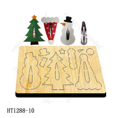 Christmas Hairpin Cutting dies - New Die Cutting And Wooden Mold,HT1288 Suitable For Common Die Cutting Machines On The Market.
