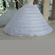 Unterrock Ballkleid Hochzeit Kleid Petticoat Weiß Kordel Band 8 Hoops Leistung Plus Größe Lange