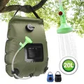 Solar Shower Bag 20L High Capacity Foldable Water Storage Bag For Outdoor Camping Hiking Climbing