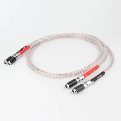 Pair Nordost Valhalla 7N Silber Überzogene Audio Interconnect Kabel Mit Carbon Faser Rhdoium-Überzog