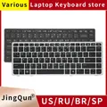 New US Russian Laptop Keyboard For HP EliteBook 8460p 8460w 8460b 8470p 8470w 8470b 6460p 6460w