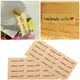 100Pcs/Lot Hand Made With Heart Packaging Sealing Label Kraft Sticker Baking DIY Work Rectangle Gift