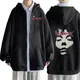 Classic 90s Vintage Bjork Look Music Album Print Zip Up Hoody Men's Hip Hop Oversized Zipper