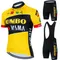 Jumbo Visma Radsport Kleidung Kleidung Herren Sets Sommer Mann Fahrrad Outfit Herren Trikot Hosen