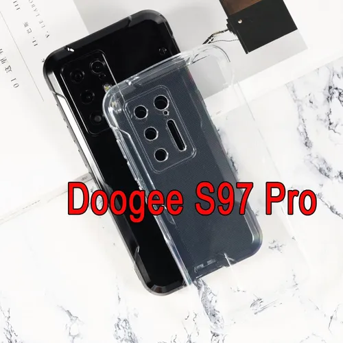 Für Doogee S97 Pro Fall Weiche TPU Matte Pudding Telefon Abdeckung Schwarz Anti-Staub Ultra Slim