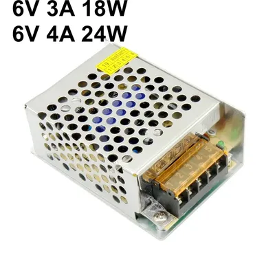 DC 6V 3A 4A Geregelte Schalt Netzteil 18W 24W Spannung Regler LED Transformator Universal Eingang AC Image