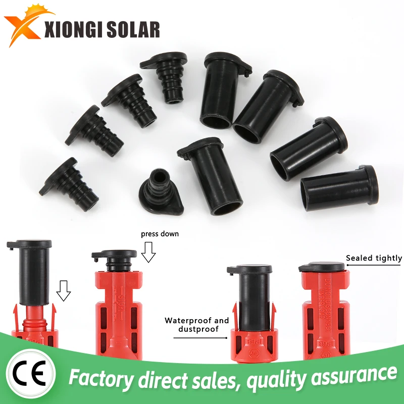 5/10/20/50 Paar SOLAR PV Connector Staubkappe Kunststoff-Staubkappen für Stecker Kit Cable Smart Cover Image
