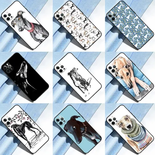 Galgo Greyhound Dog Phone Case für iPhone 14 15 13 12 11 Pro Max Mini XR X XS Max 7 8 Plus Se 2020