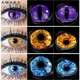 AMARA Color Contact Lenses For Eyes Anime Cosplay Colored Lenses Blue Purple Multicolored Lenses