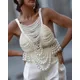 Mode Perle Perlen Tops Wpmen V-Ausschnitt hand gefertigte BH Top Damen Party weibliche elegante