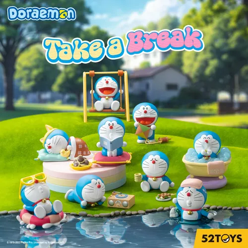 52 Spielzeug Blind Box Doraemon machen Sie eine Pause Action figur Sammler Spielzeug
