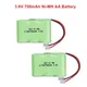 Original Ni-MH 2/3AA 3.6V 700mAh Ni-MH 2/3AA Rechargeable Battery Pack With Plugs For Cordless Phone