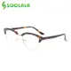 SOOLALA Semi-randlose Anti Blau Licht Katze Auge Lesebrille Frauen Vergrößerungs Brillen Presbyopie