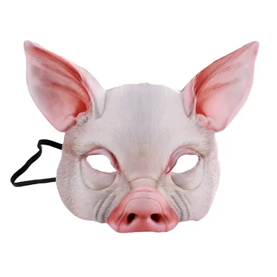 Schwein Kopf Masken Mascaras Animales Masken Cosplay Halloween Maske Prop Partei Karneval Maske Schwein Kopf Maske Gesicht Abdeckung Schwein Cosplay Image