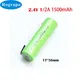 1-3PCS 1500mah 2 4 V 1/2A ni-mh akku pack 1/2 EINE nimh zelle mit schweißen tabs für elektrische