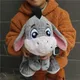 Freies Verschiffen 28cm Nette Cartoon Grau Eeyore Esel Zeug Tier Weiche Plüsch Spielzeug Puppe