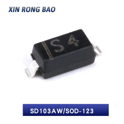 100 Stück 1N5819W SOD-123 1206 SMD Schottky-Diode 1N5819 (Markierung S4) SD103AW Image
