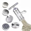 5 Mould Manual Noodle Maker Press Pasta Machine Spaghetti Noodle Making Machine Stainless Steel