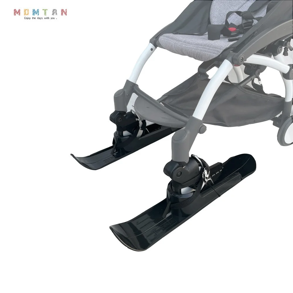 Universal Baby Kinderwagen Zubehör Ski Platte Buggy Schlitten Rollstuhl Segelflugzeug Schnee Roller Kinderwagen Skifahren Bord für YOYO CYBEX BEE 5 Image