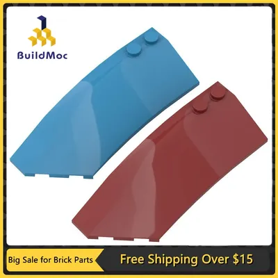 1pc moc teile 41750 keil gebogen 8x3x2 offen links kompatibel ziegel diy assmble bausteine partikel Image