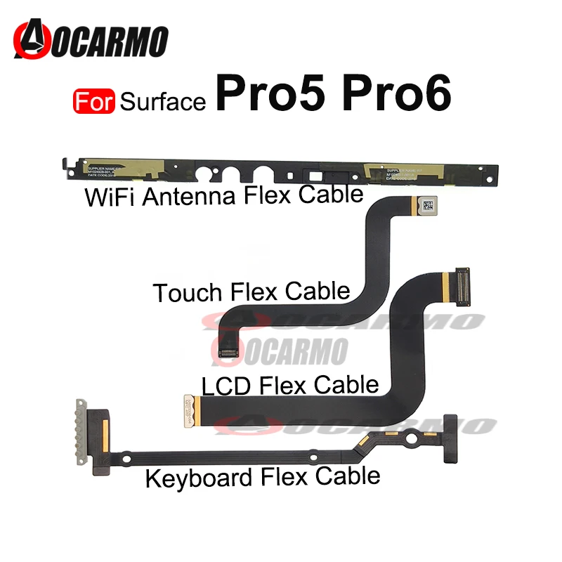 Touchscreen LCD Flex Kabel Für Microsoft Oberfläche Pro 5 Pro 6 Pro 5 6 7 1796 Tastatur Wifi Antenne Flex kabel Ersatz Teile Image