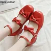 2025 frühling Herbst Neue Frauen Pumpen Lolita Plattform High Heels Rot Schwarz Spitze Mary Jane Bogen Blockabsatz Damen Party Schuhe 31-43