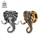 Kubooz Vintage Edelstahl Elefant Ohr Tunnel Schraube Expander Stecker Körper Piercing Schmuck