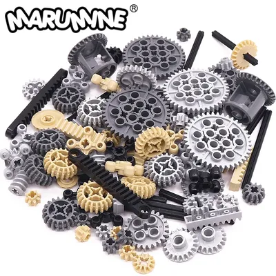 Marumine Moc Technologie Getriebe teile Baustein 32269 4019 32198 3649 Querachse mechanisches Auto DIY Zubehör Modell Set Geschenk Image