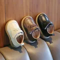 New 2024 Baby Shoes Toddler Boys Girls Soft Bottom Leather Walkers Non-slip Shoes for Kids