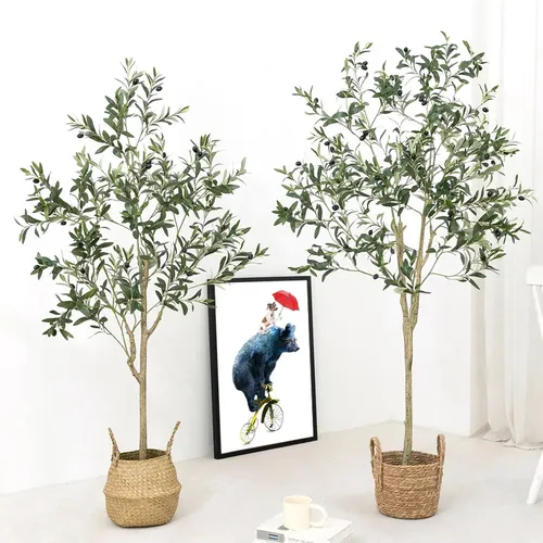 150cm/180cm/240cm künstlicher Olivenbaum gefälschte Pflanze Topf große künstliche Olivenbäume für