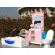 Cute Furniture bathroom Play Set Bathtub + Dresser+ toilet suite case for barbie Doll 1/6 House