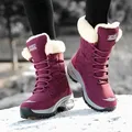 Neue Winter Frauen Stiefel Hohe Qualität Warm Halten Mid-Kalb Schnee Stiefel Frauen Spitze-up