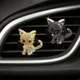 Car Air Freshener Bear Pilot Vent Perfume Cute Cat Gemstone Car Air Fresheners Vent Clips Cute