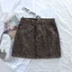 Sexy Leopard Print Denim Skirt Women Summer Bodycon High Waist Pencil Skirt Streetwear Women Fashion