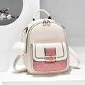 TRAVEASY 2023 Cute Multi-Pocket Bags Women Plaid Design Little Bag Kawaii Girls School Mini Backpack