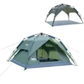 Desert Fox Family Camping Tent 3 Person Outdoor Automatic Tents Instant Set-up Pop-up 2/3 Ways Use