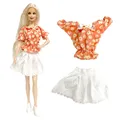Nk neue Barbies modernes Kleid für bjd Puppe Mode Rock Party weiße Kleidung für Barbie Puppe Zubehör