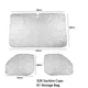 Auto interne Thermo jalousien UV-reflektierende Sonnenschutz Jalousie Kit 3 Stück Aut ofens ter