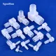 5~200pcs 14~3.2mm PP Reducing Elbow Connectors Aquarium Tank Air Pump Aerator Hose Pagoda Joint