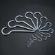 50/20/10/5Pcs Metal Screw-in Spiral Cup Hooks Home Picture Frame Curtain Plant Lamp Ceiling Light