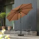 Outdoor umbrellas patio umbrella sun umbrella circular high-end luxury balcony terrace garden