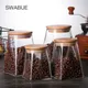350ml/500ml/750ml/950ml Coffee Bean Tea Sugar Candy Fruit Jar Glass Container Storage Kitchen