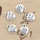 15pcs Charms Heart Love My Dog 13x10mm Antique Making Pendant fit Vintage Tibetan Bronze Silver