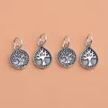 Vintage Life Tree Pendant 925 Sterling Silver Thai Silver Jewelry Accessories Handmade DIY Beaded