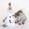 Disney 20cm Frozen Olaf Sven Plush Toys Kawaii Snowman Olaf & Sven Reindeer Plush Stuffed Animals